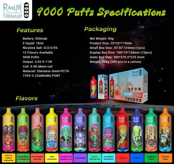 puff 9k pack de 10