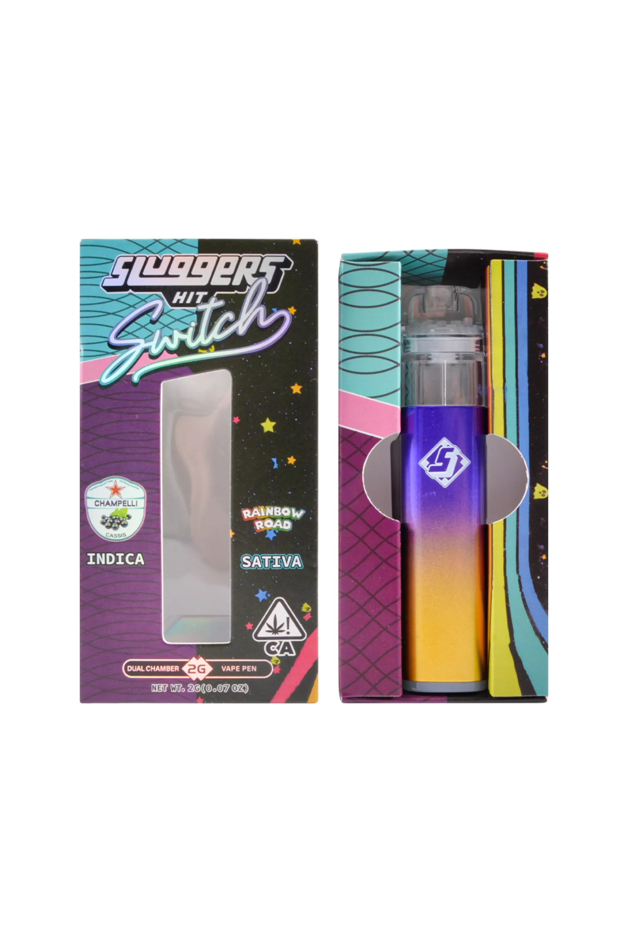 EMPTY Newest Sluggers Hit Dual Switch 2g Disposable Vape factory