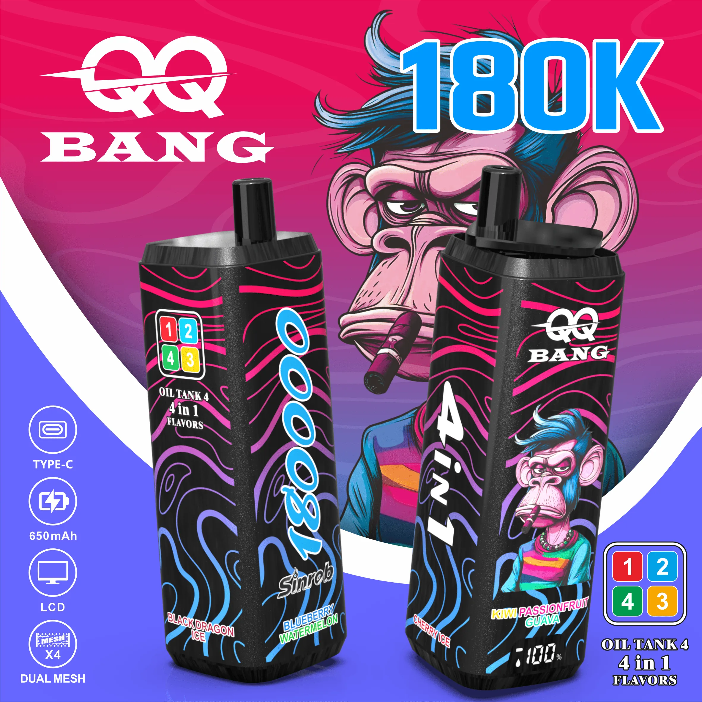 QQ BANG 180k 4 in 1