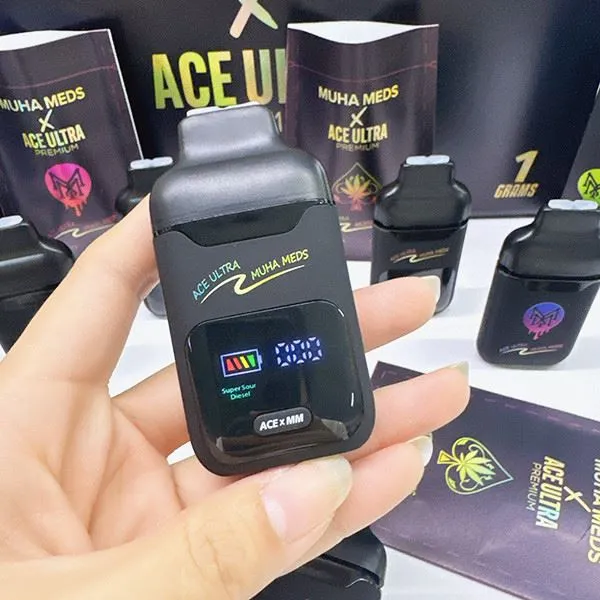 Empty MUHA MED X ACE ULTRA 0.5+0.5G Disposable Vape best
