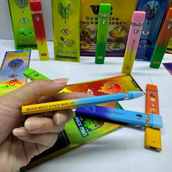 Muha Meds x Packman V2 1G disposable vape
