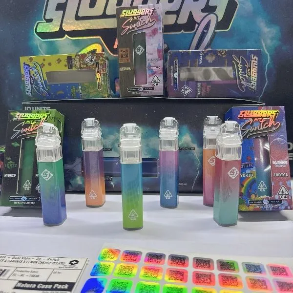 EMPTY Newest Sluggers Hit Dual Switch 2g Disposable Vape